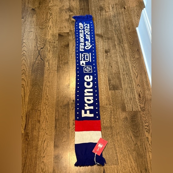 Blue and Red FIFA World Cup Scarf France Football Scarf unisex - Picture 7 of 8